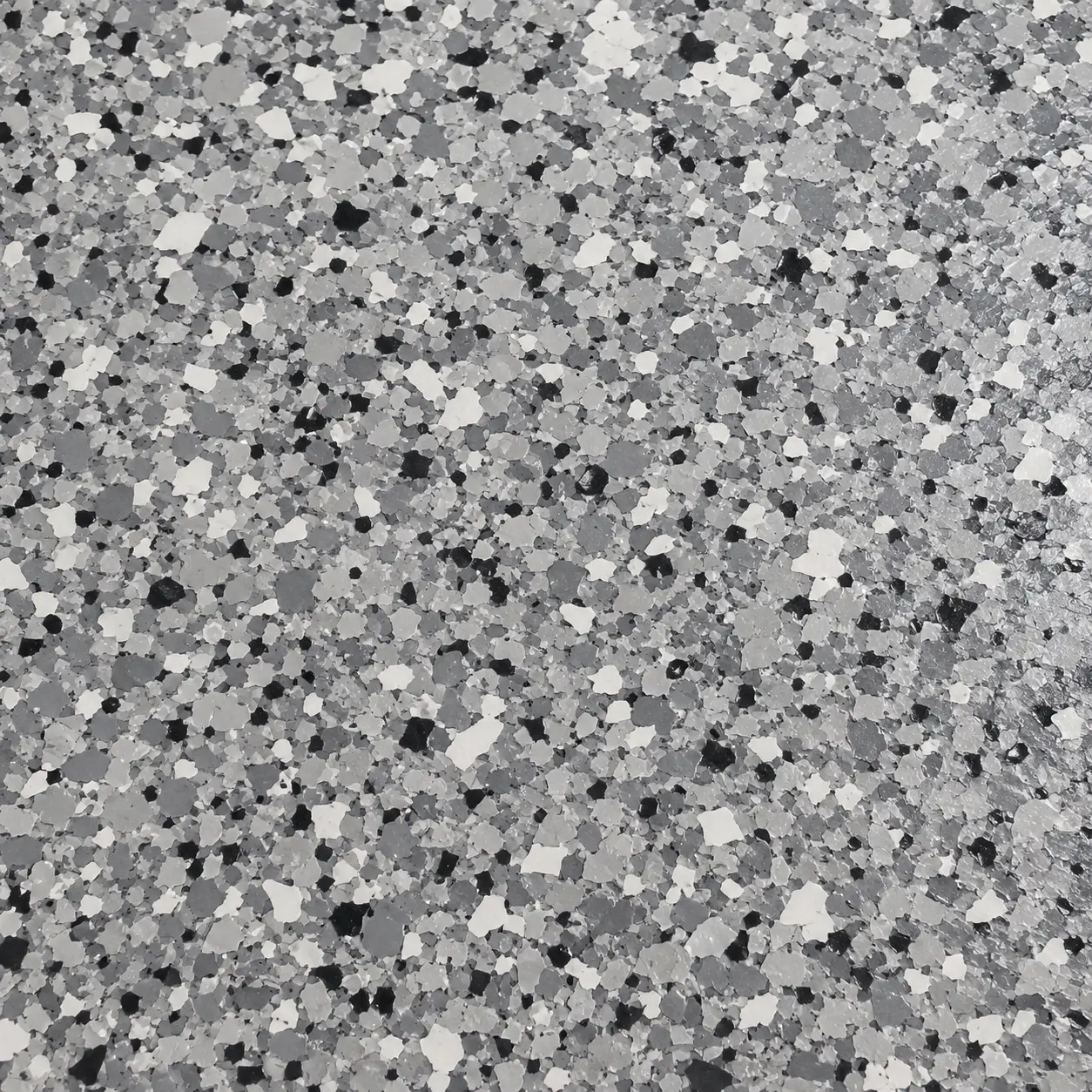 Silver-gray decorative flake floor finish